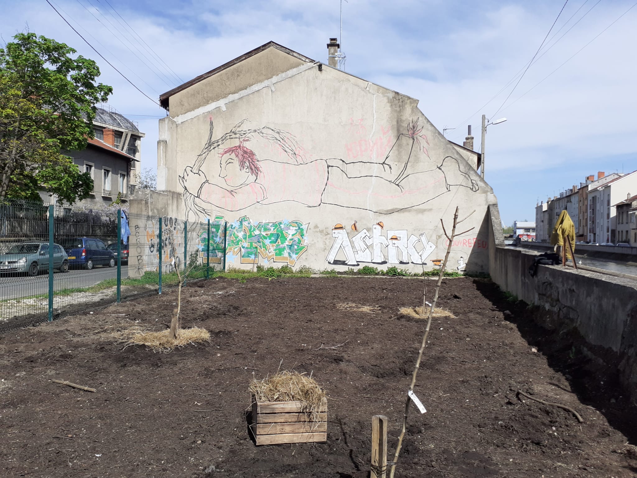 Les premières plantations de la ZAC La Saulaie